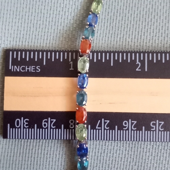 MULTI KYANITE TENNIS BRACELET - Picture 4 of 8